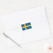 Zweden - Zweedse vlag Vierkante Sticker (Envelop)