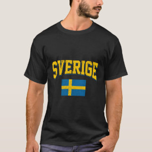 Zweden Zweedse vlag voetbal Sverige fan T-shirt