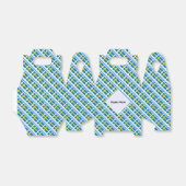 Zweden Zweedse vlag Zwarte Tegels Personalisatie Bedankdoosjes (Uitgevouwen)