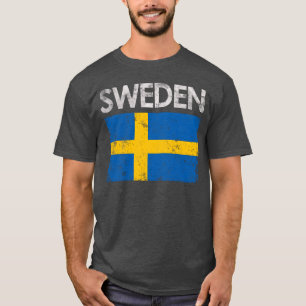 Zweden Zweelse Vlag Pride vintage T-shirt