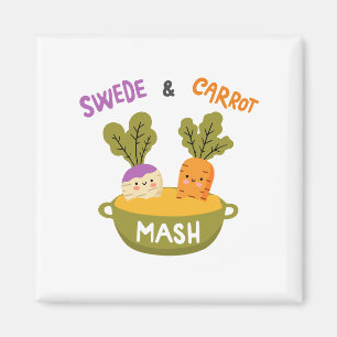 Zweed en Wortel mash Magneet