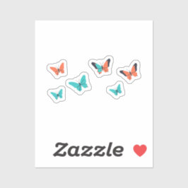 Zweed Vlinders Sticker