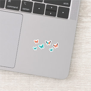 Zweed Vlinders Sticker