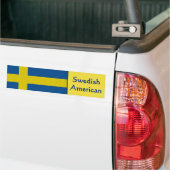 Zweeds Amerikaans Bumpersticker (Op Truck)