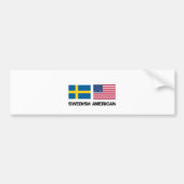Zweeds Amerikaans Bumpersticker (Voorkant)