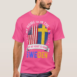 Zweeds Amerikaans patriothart komt van Zweedse vla T-shirt