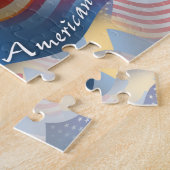 Zweeds-Amerikaanse golfvlag Legpuzzel (Zijkant)