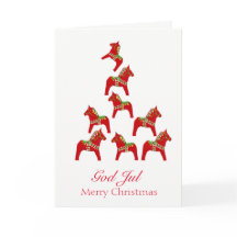 Zweeds-Amerikaanse kerst Kaart