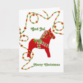 Zweeds-Amerikaanse kerst Kaart (Voorkant)