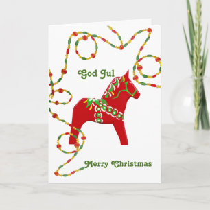 Zweeds-Amerikaanse kerst Kaart