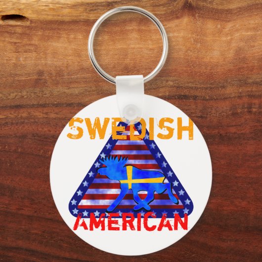 Zweeds-Amerikaanse Moose Sleutelhanger (Voorkant)