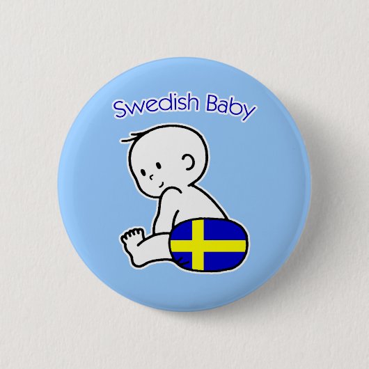 Zweeds Baby Ronde Button 5,7 Cm (Voorkant)
