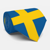 Zweeds bedrijf Vlag & Zweden, reizen/sport Stropdas (Opgerold)