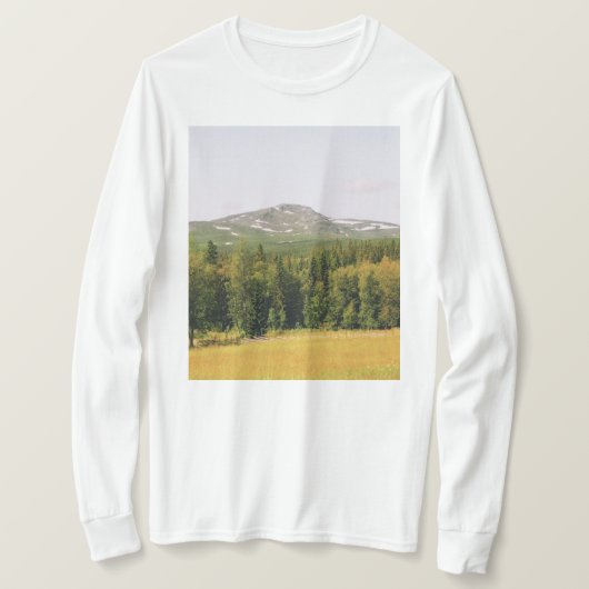 Zweeds berglandschap t-shirt (Design voorkant)