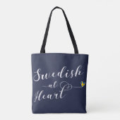 Zweeds bij hart, Zweden Tote Bag (Achterkant)