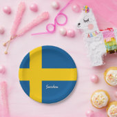 Zweeds bord, feest, sport, Zweden Papieren Bordje (Feest)