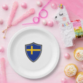 Zweeds bord onder schildvlag (Feest)