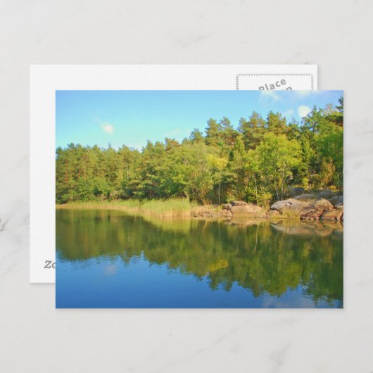 Zweeds briefkaart landskap (Voorkant / Achterkant)