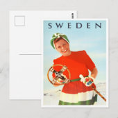 Zweeds Briefkaart voor oldtimers (Voorkant / Achterkant)