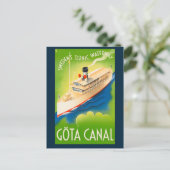 Zweeds Briefkaart voor Scheepvaart (Staand voorkant)