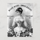 Zweeds Corset Advertisement Briefkaart (Voorkant)