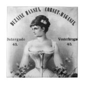 Zweeds Corset Advertisement Tegeltje (Voorkant)