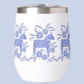 Zweeds Dala Horse Blue en White