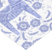 Zweeds Dala Horse Blue en White Tablecloth Tafelkleed (Gekanteld)