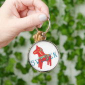 Zweeds Dala Horse-cadeautjes en groeten Sleutelhanger (Hand)