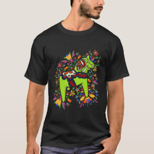 Zweeds Dala Horse Folk Art Zweden vlag Dalahelmso T-shirt