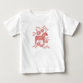 Zweeds Dala Horse Red en White (Voorkant)
