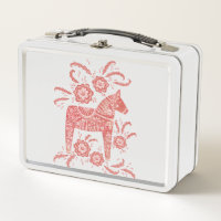 Zweeds Dala Horse Red en White