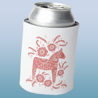 Zweeds Dala Horse Red en White