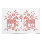 Zweeds Dala Horse Red en White Kussensloop (Voorkant-Rechts)
