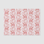 Zweeds Dala Horse Red en White Tissuepapier (Voorkant)