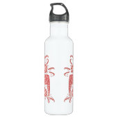 Zweeds Dala Horse Red en White Waterfles (Achterkant)