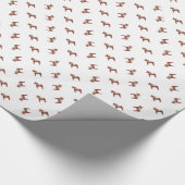 Zweeds Dala Horse Scandinavian Cadeaupapier (Hoek)