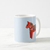 Zweeds Dala Horse Scandinavian Koffiemok (Voorkant rechts)
