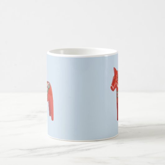 Zweeds Dala Horse Scandinavian Koffiemok (Center)