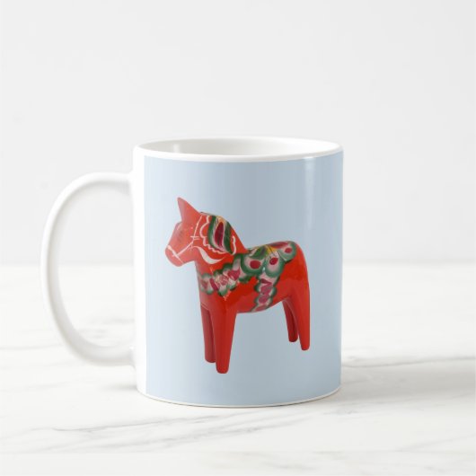 Zweeds Dala Horse Scandinavian Koffiemok (Links)
