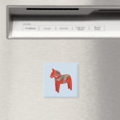 Zweeds Dala Horse Scandinavian Magneet (Insitu (Vaatwasser))