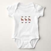 Zweeds Dala Horse Scandinavian Romper (Voorkant)