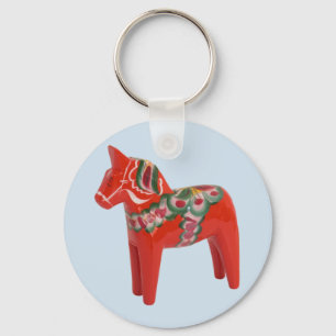 Zweeds Dala Horse Scandinavian Sleutelhanger