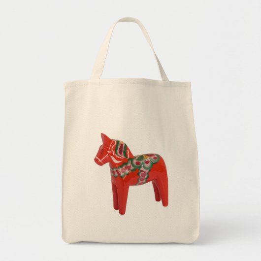 Zweeds Dala Horse Scandinavian Tote Bag (Voorkant)