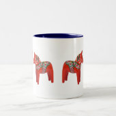 Zweeds Dala Horse Scandinavian Tweekleurige Koffiemok (Center)