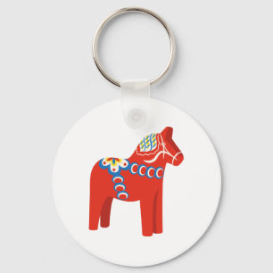 Zweeds Dala Horse Sleutelhanger