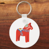 Zweeds Dala Horse Sleutelhanger (Voorkant)