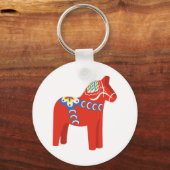 Zweeds Dala Horse Sleutelhanger (Voorkant)