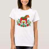 Zweeds Dala Horse T-shirt (Voorkant)