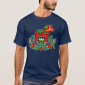 Zweeds Dala Horse T-shirt (Voorkant)